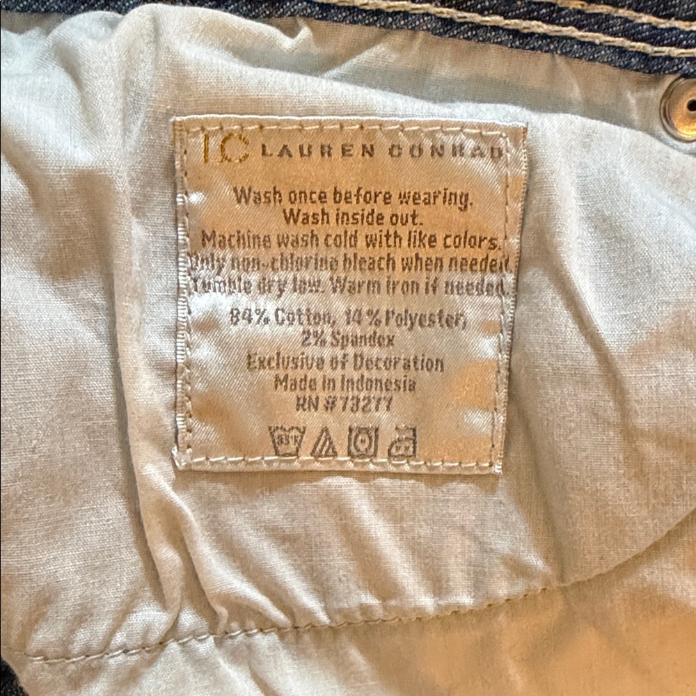 LC Lauren Conrad Medium Blue Distressed Skinny Jeans - Picture 5 of 7